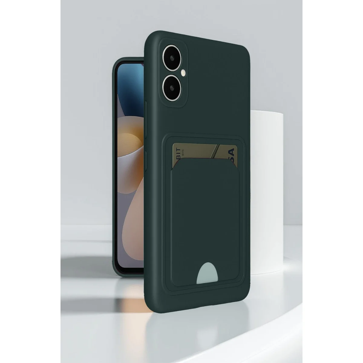 Samsung Galaxy A05 Kelvin Kartvizitli Silikon - Lacivert görsel 2