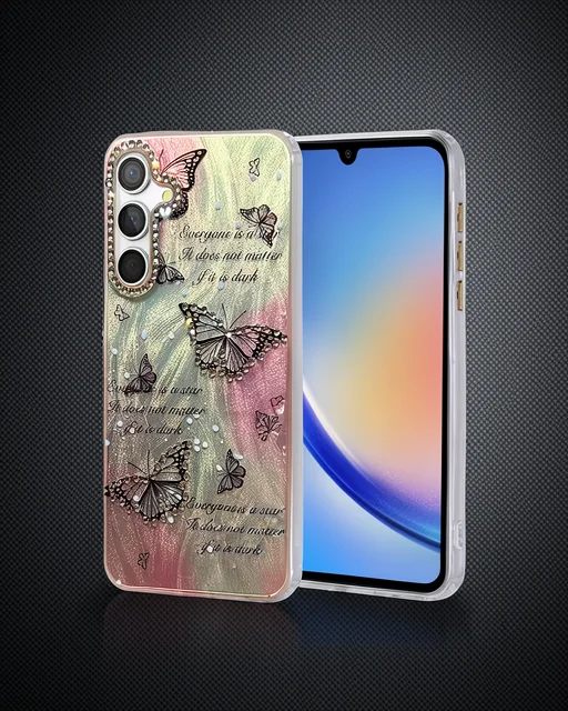 Samsung Galaxy A34 5g Kılıf Blade Aynalı Desenli Kapak - Desen 6