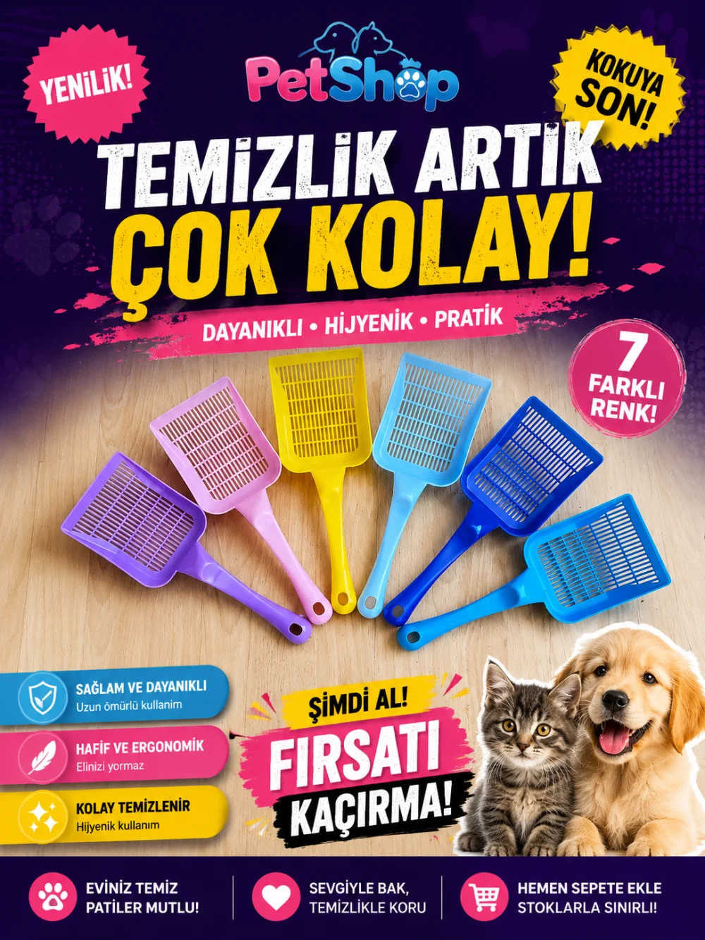 Petzoom Kedi Kumu Küreği görsel 5
