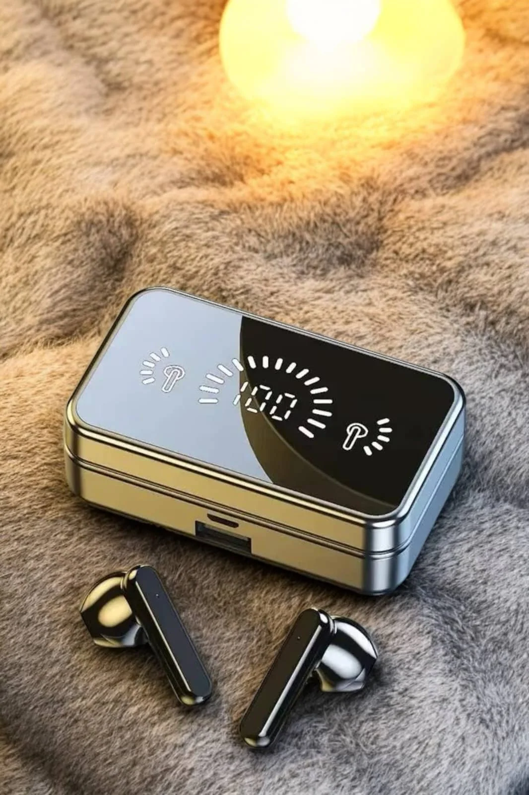 Telefon Standlı Bluetooth Kulaklık Aynalı Yüksek Ses Kaliteli görsel 4