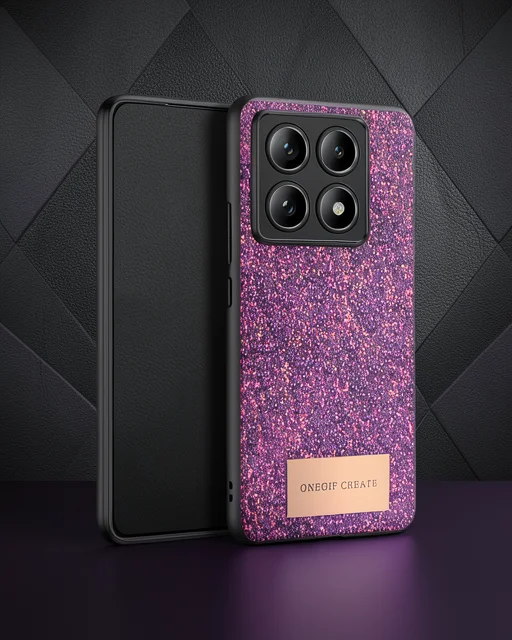 Onegif Xiaomi Mi 14t Pro Bright Simli Kapak - Derin Mor