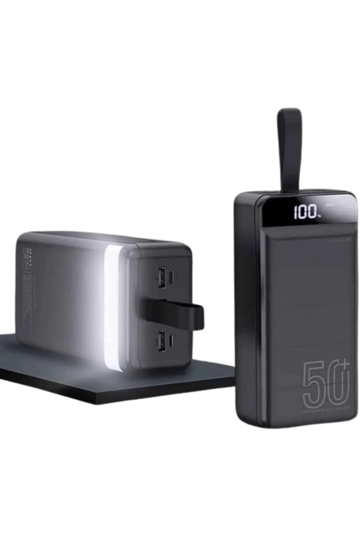 Powerbank 50.000 Mah Dijital Göstergeli Taşınabilir 4 Portlu Hızlı Powerbank Yeni Nesil görsel 5