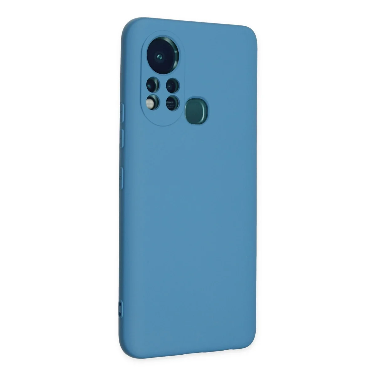 İnfinix Hot 11s Kılıf Nano İçi Kadife Silikon - Mavi görsel 2