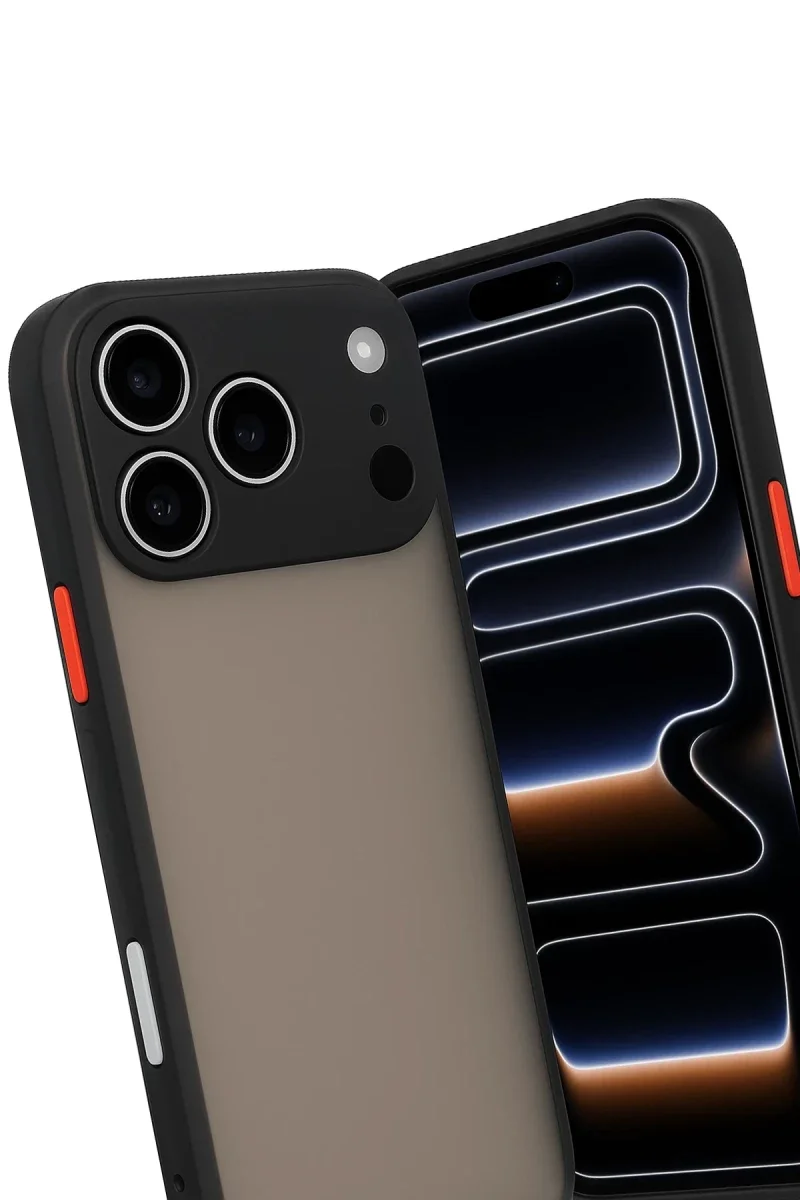 Apple iPhone 17 Pro Max Kılıf Montreal Silikon Kapak - Siyah görsel 3