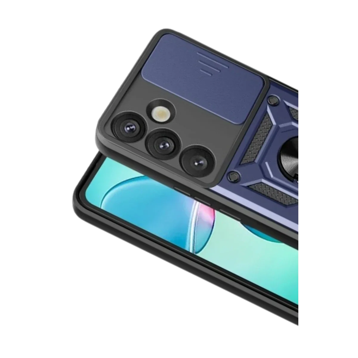 Samsung Galaxy S26 Pars Lens Yüzüklü Silikon - Lacivert görsel 2