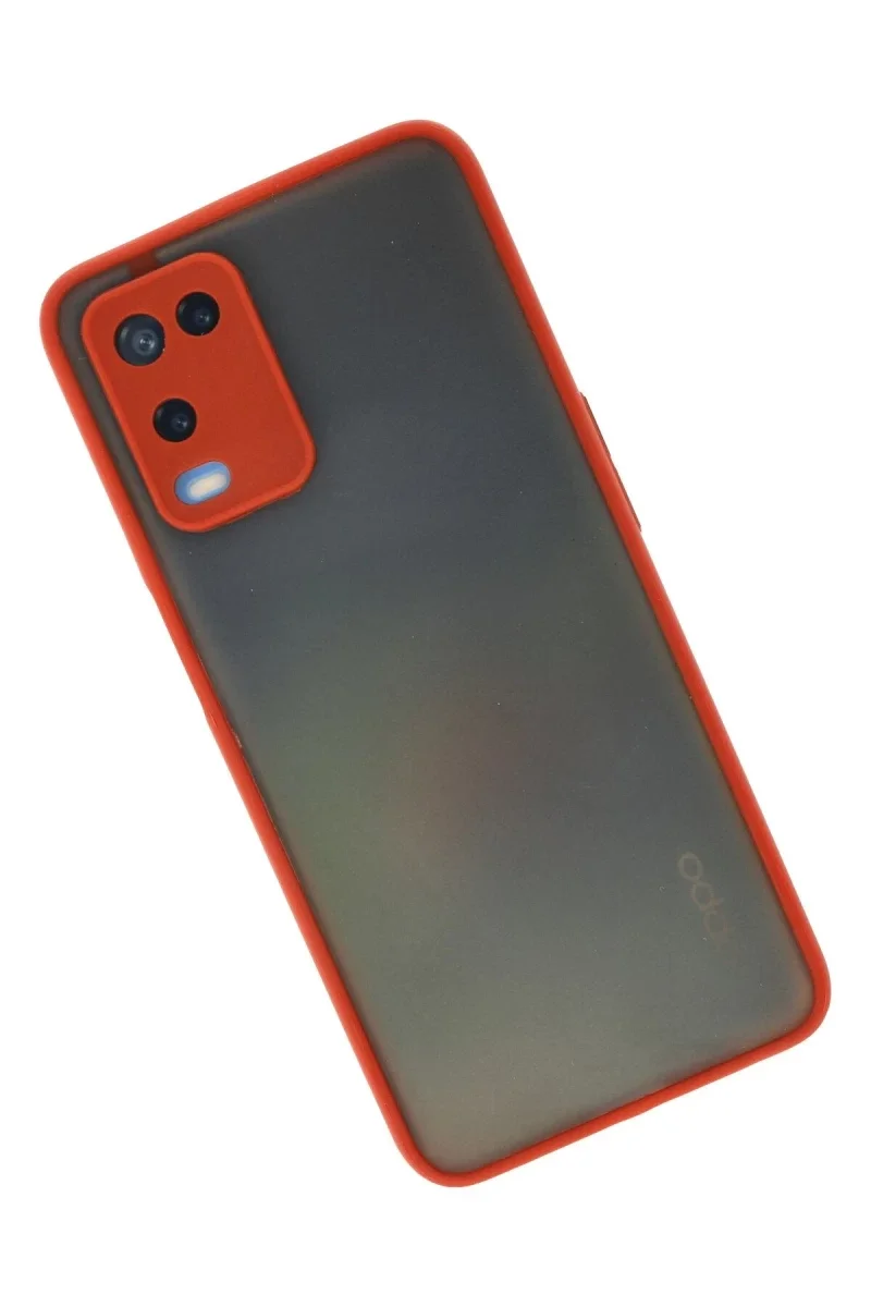 Oppo A54 4G Kılıf Montreal Silikon Kapak - Kırmızı görsel 2