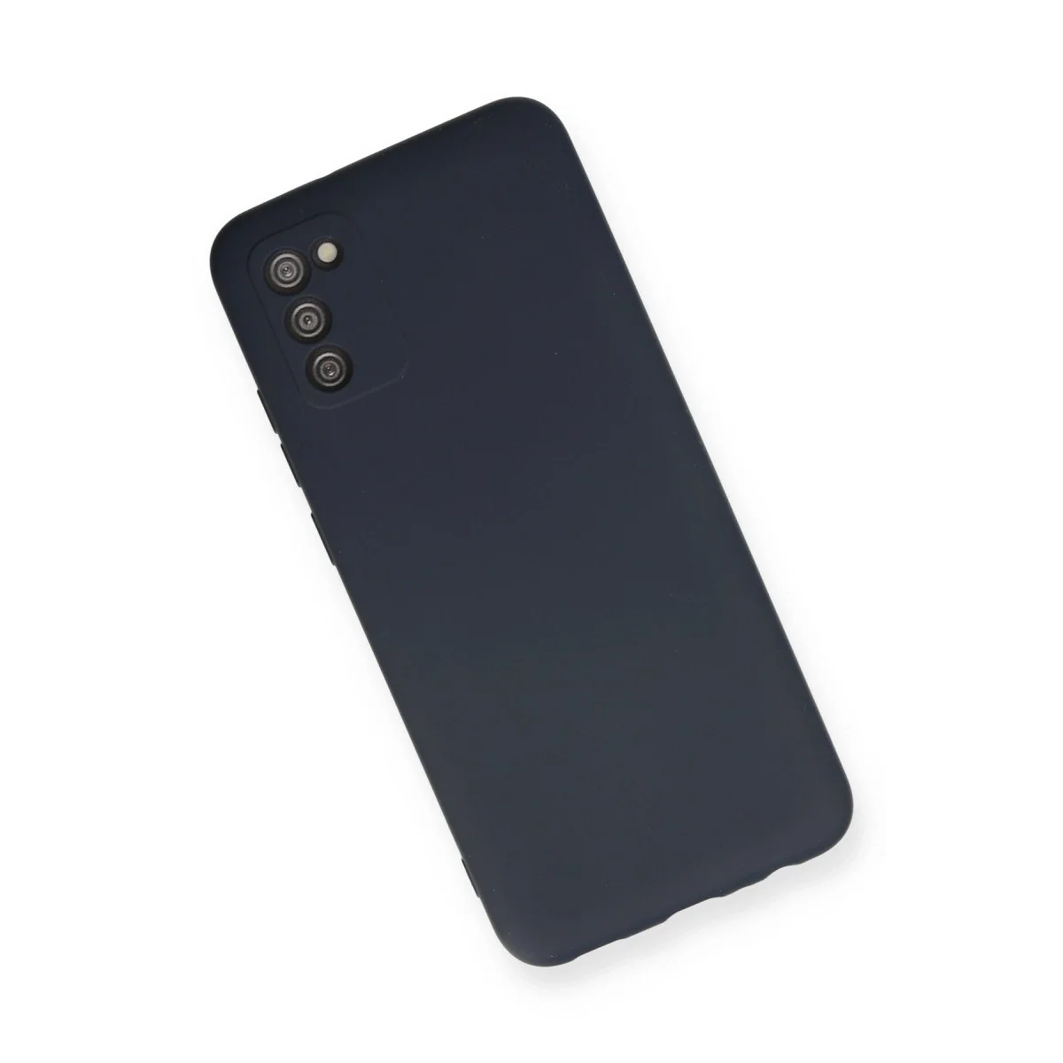 Samsung Galaxy A03s Kılıf Nano İçi Kadife Silikon - Lacivert görsel 3