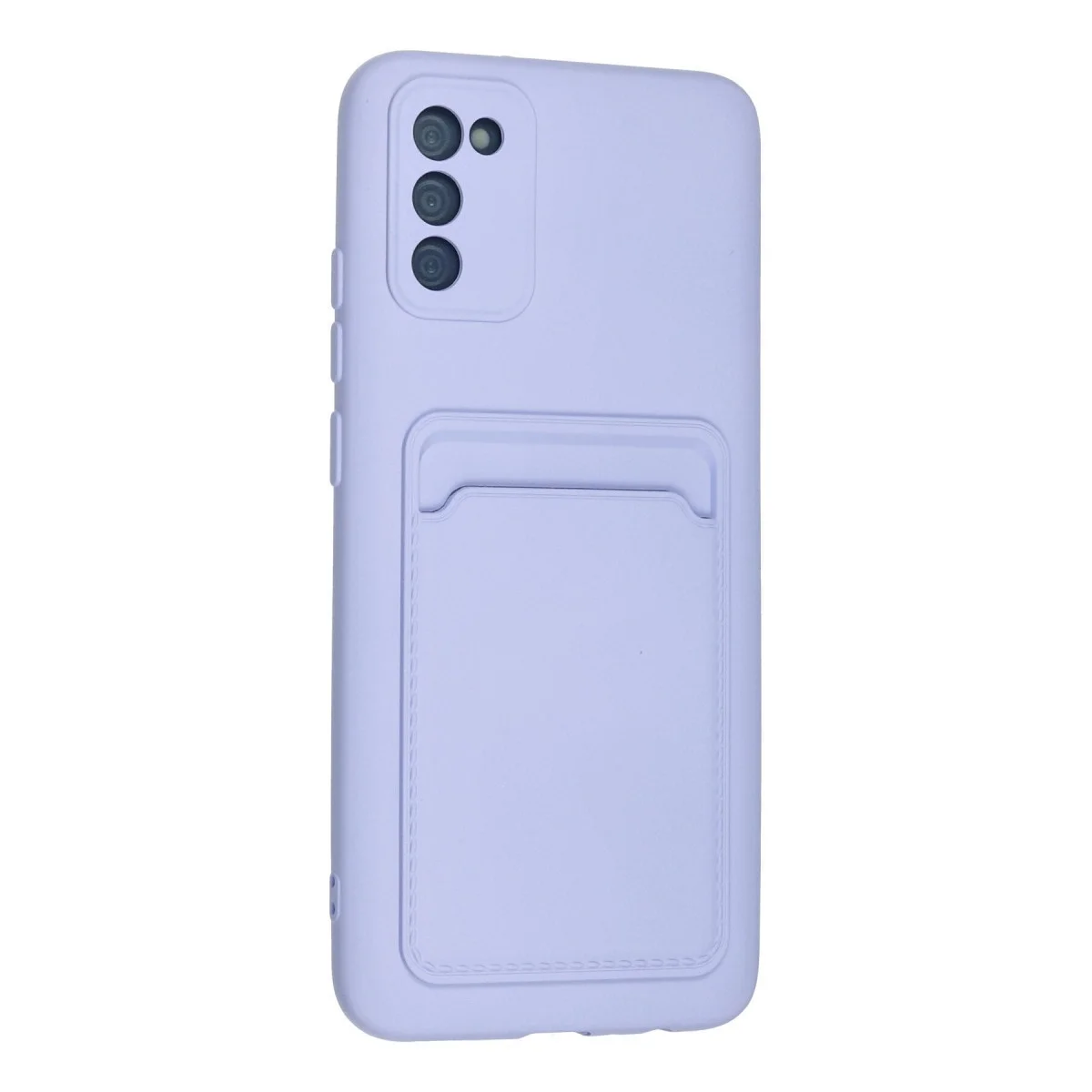 Samsung Galaxy A02s Kılıf Kelvin Kartvizitli Silikon - Lila görsel 3
