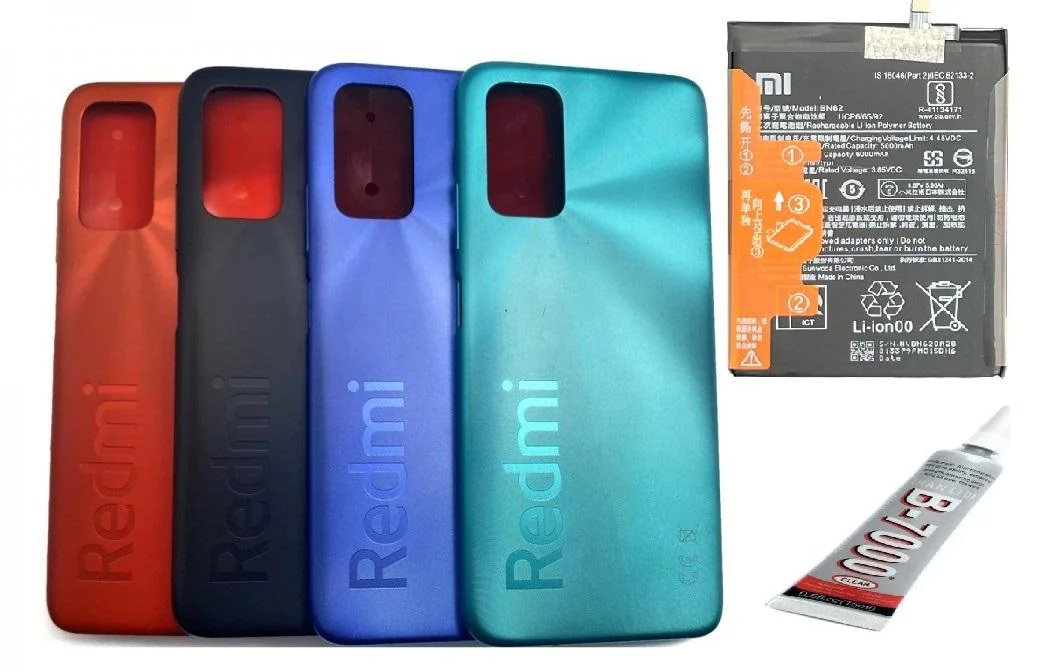 Redmi 9T Arka Batarya Kapağı,batarya Ve B7000 Yap görsel 3