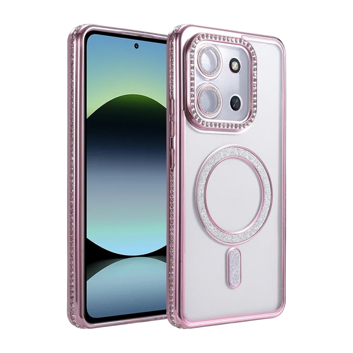 Xiaomi Redmi 15C 4G Joke Simli Magneticsafe Kılıf - Pembe