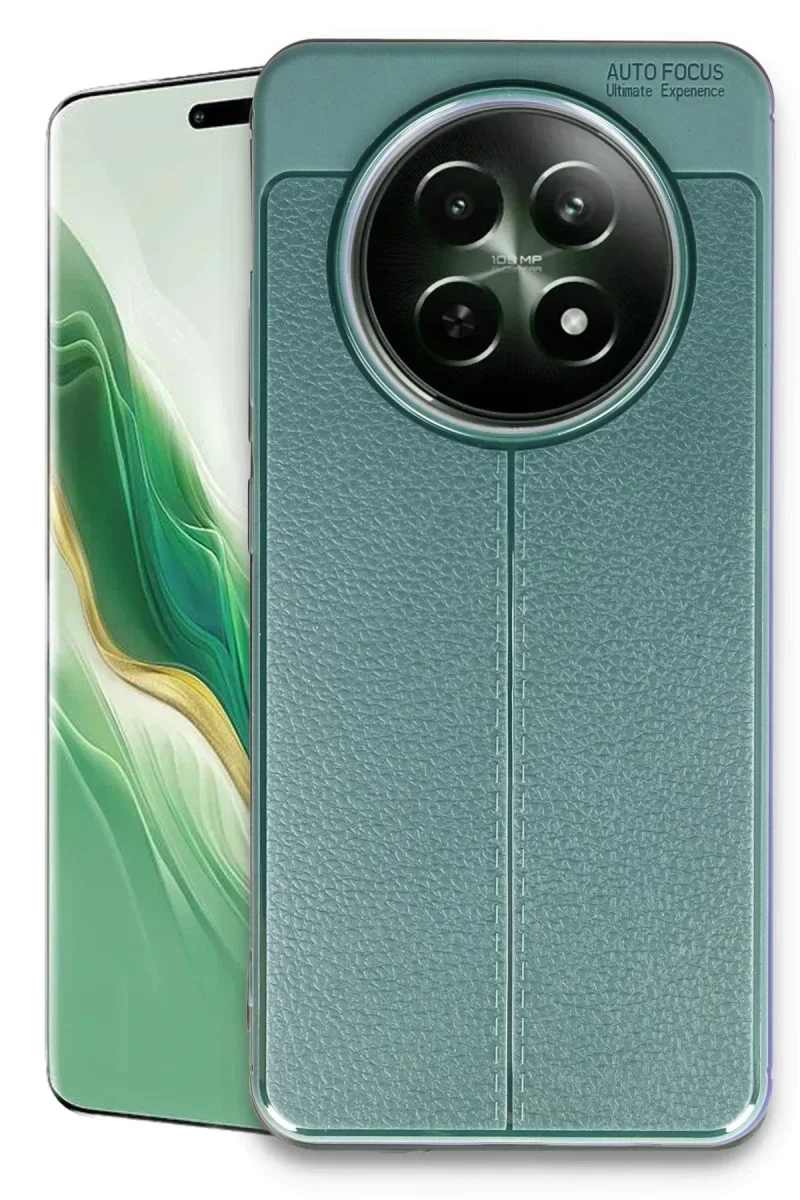 Realme 12 5G Kılıf Auto Focus Kapak - Koyu Yeşil