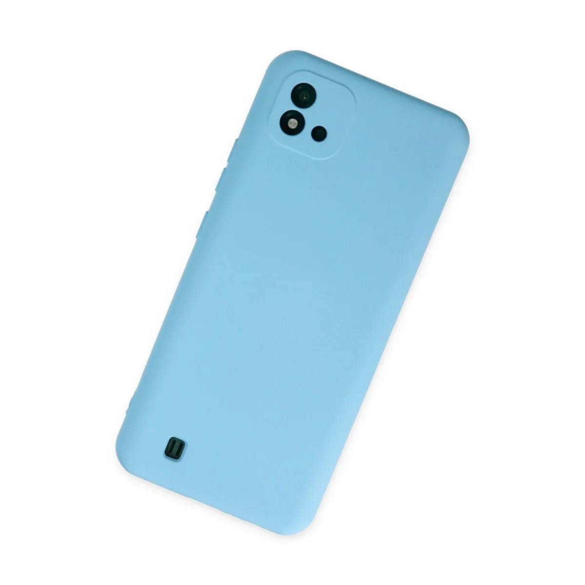 Realme C11 2021 Kılıf Nano İçi Kadife Silikon - Mavi görsel 2