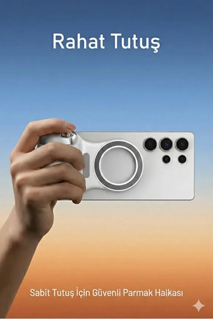 MagSafe Selfie Çubuğu Kamera Kolu Profesyonel Çekim Zoom görsel 4