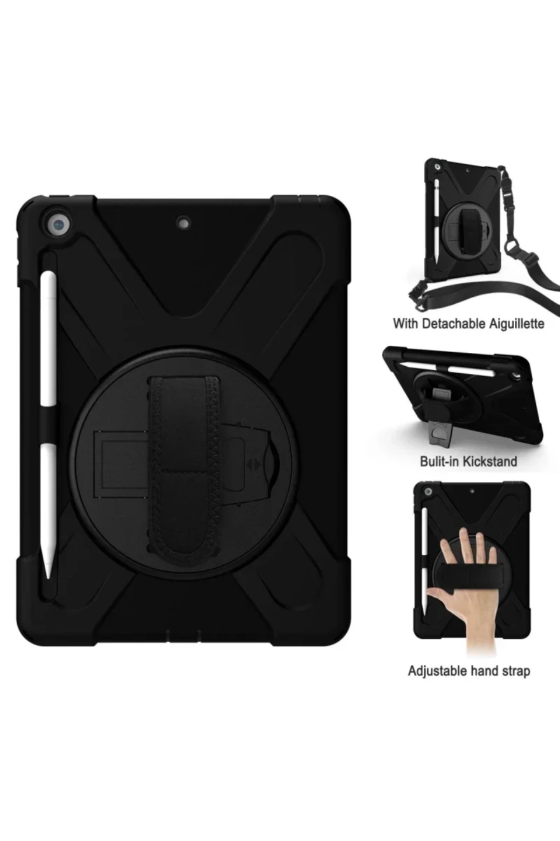 Apple iPad Pro 13 (2024) Kılıf Amazing Tablet Kapak - Siyah görsel 3