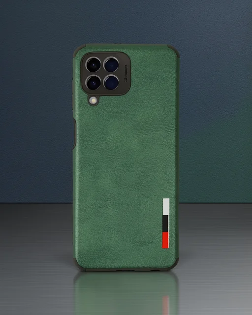 Samsung Galaxy M33 Kılıf Loop Deri Silikon - Yeşil