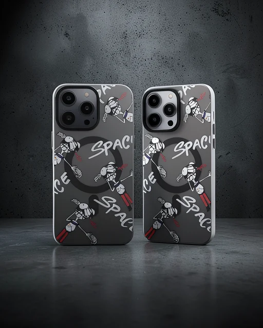 Apple İphone 13 Pro Kılıf Apollo Magneticsafe Desenli Kapak - Apollo Siyah - 3