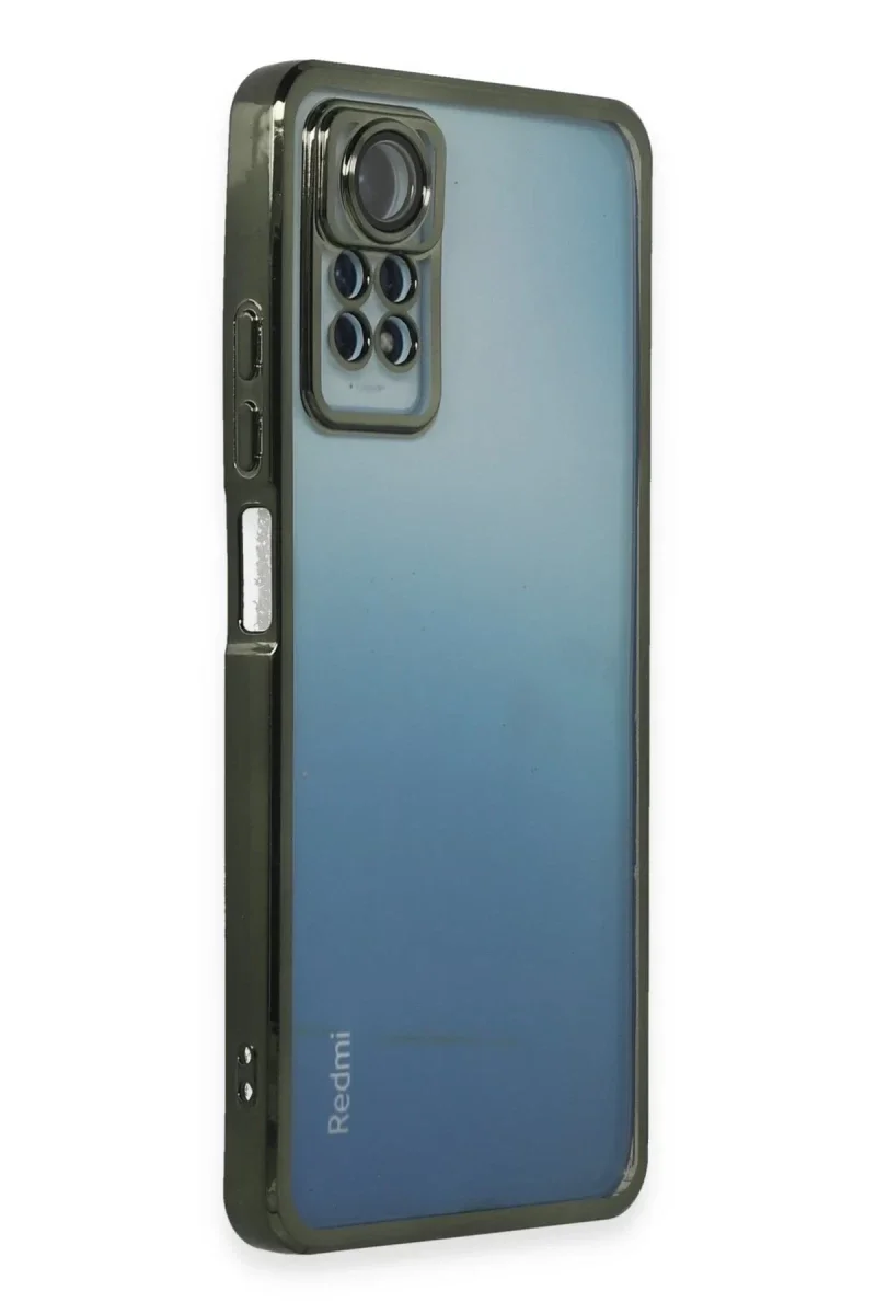 Xiao Red Note 11 Pro Kılıf Razer Lensli Silikon - Yeşil görsel 2