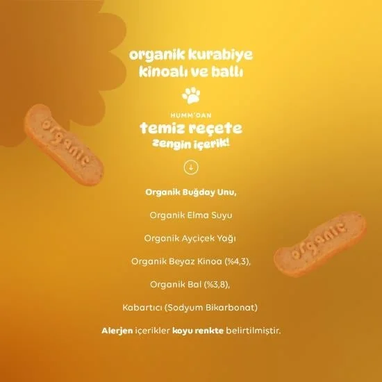 Organik Ballı ve Kinoalı Kurabiye 55 Gr görsel 4