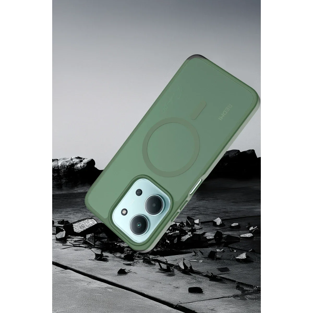 Joko Xiaomi Redmi 15C 4G Jota Magsafe Kapak - Koyu Yeşil görsel 4
