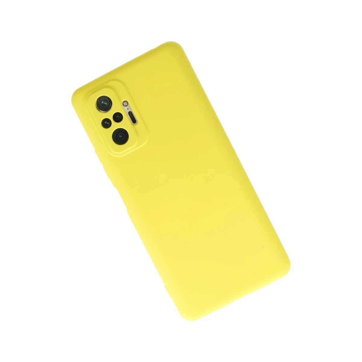 Xiaomi Redmi Note 10 Pro Kılıf Nano İçi Kadife Silikon - Sarı görsel 3