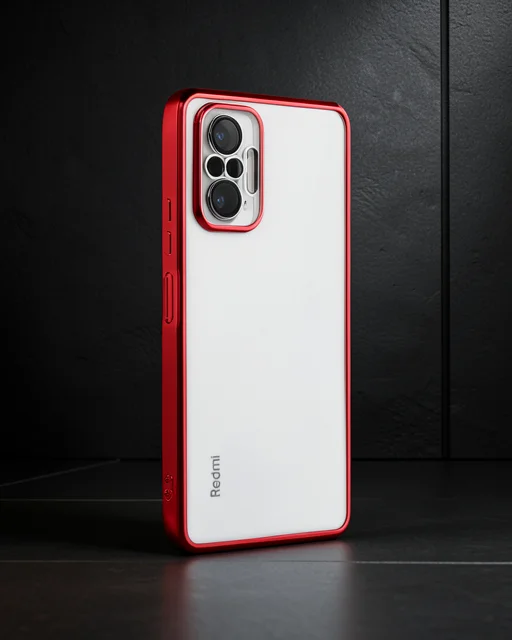 Xiaomi Redmi Note 10 Pro Kılıf Razer Lensli Silikon - Gümüş