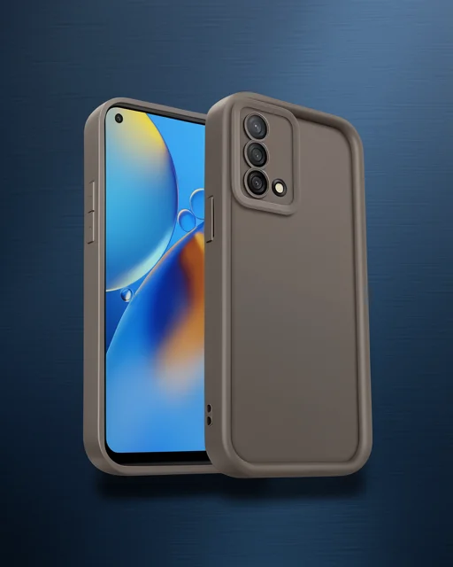 Oppo A74 4g Kılıf Viera Silikon - Kahverengi