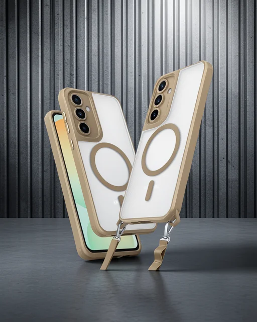 Samsung Galaxy S25 Plus Kılıf Enka Magsafe Silikon Kılıf - Desert