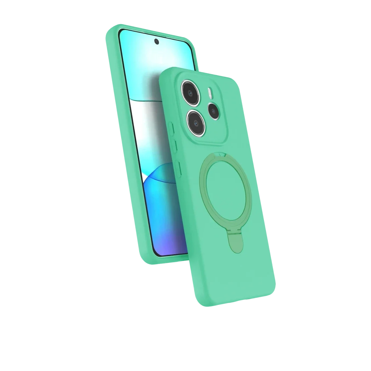 Xiaomi Redmi Note 14 4G Regal Magsafe Standlı Kapak - Yeşil