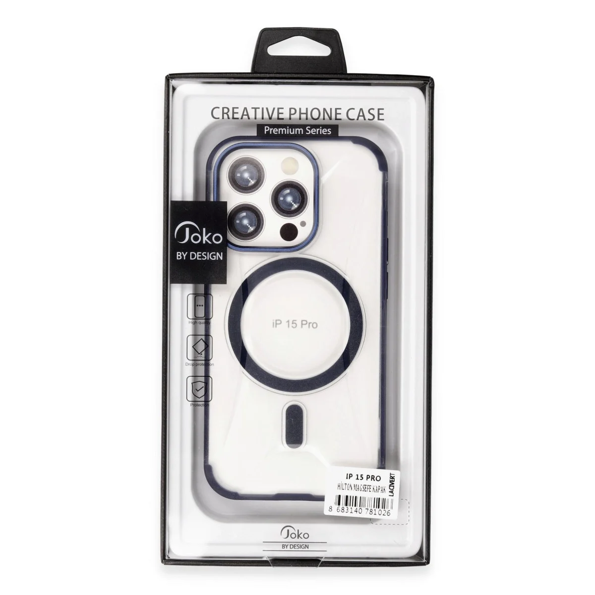 Joko Apple İphone 15 Pro Max Hilton Magsafe Kapak - Siyah görsel 4