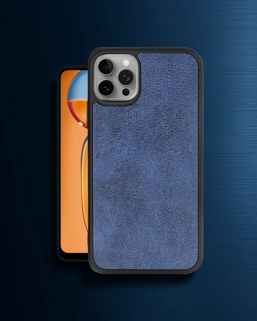 Apple İphone 14 Pro Max Kılıf Aras Deri Kapak - Lacivert