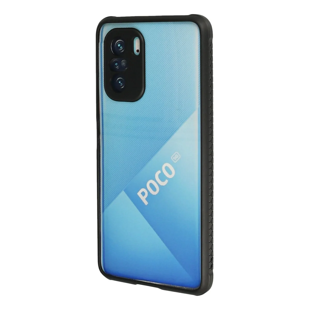 Xiaomi Poco F3 Kılıf Miami Şeffaf Silikon - Siyah görsel 3