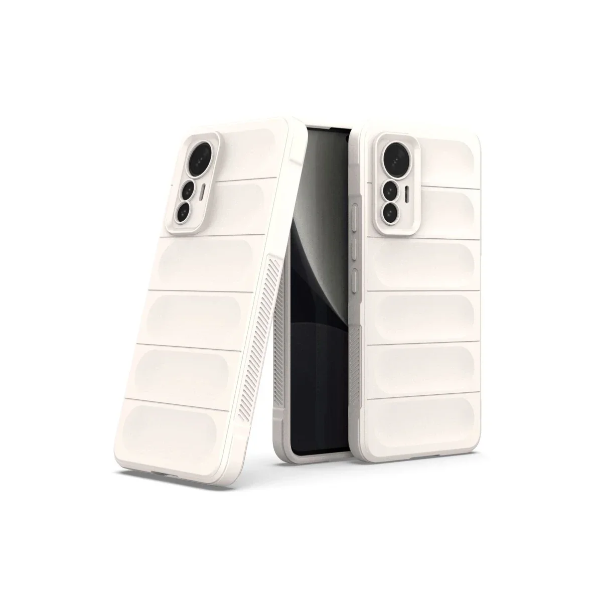 Xiaomi Mi 12 Lite Kılıf Optimum Silikon - Krem görsel 2