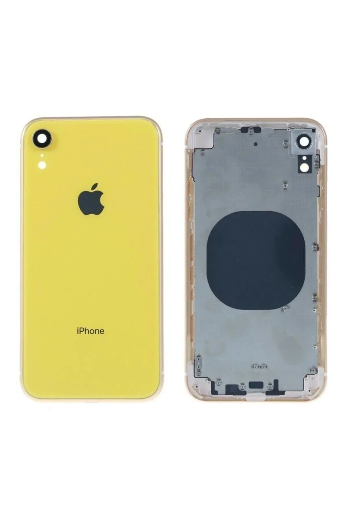 Iphone Xr A Kalite Boş Kasa Kapak Sarı görsel 2