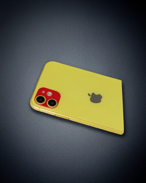 Apple İphone 11 Rainbow Kamera Lens Koruma Cam - Kırmızı