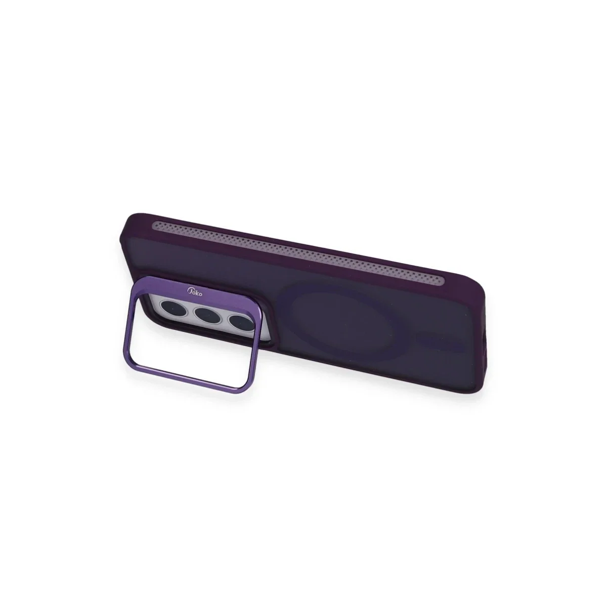 Joko Samsung Galaxy S24 Flet Lens Magsafe Kapak - Derin Mor görsel 2