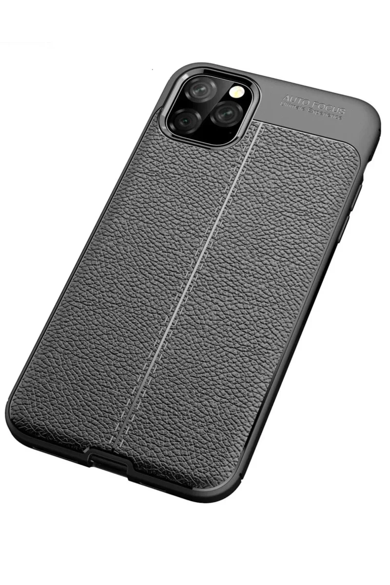 Apple iPhone 11 Pro Max Kılıf Auto Focus Kapak - Siyah görsel 2