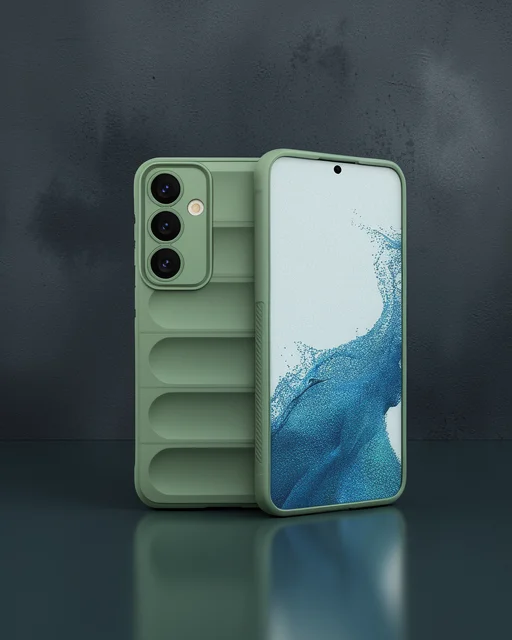 Samsung Galaxy S24 Kılıf Optimum Silikon - Koyu Yeşil
