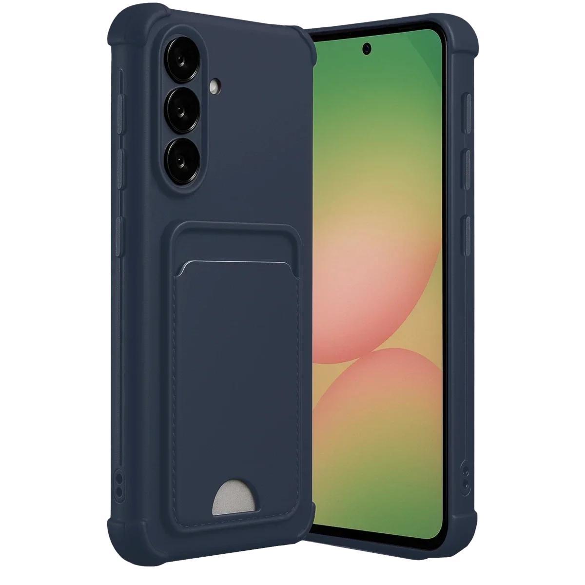 Samsung Galaxy A56 Kılıf Kelvin Kartvizitli Silikon - Lacivert görsel 3