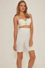 Beyaz MI Emay 3005 Soft Uzun Paçalı Boxer Korse - Görsel 4