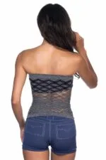 Gri MI Emay 5034 Büstiyer Atlet Korse - Görsel 3
