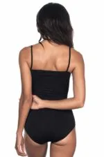 Siyah MI Emay 1923 Soft İp Askılı Çıtçıtlı Body - Görsel 3
