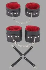 Siyah Kırmızı Harness Aksesuar Set
