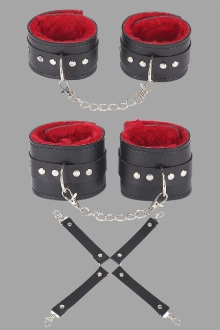 Siyah Kırmızı Harness Aksesuar Set