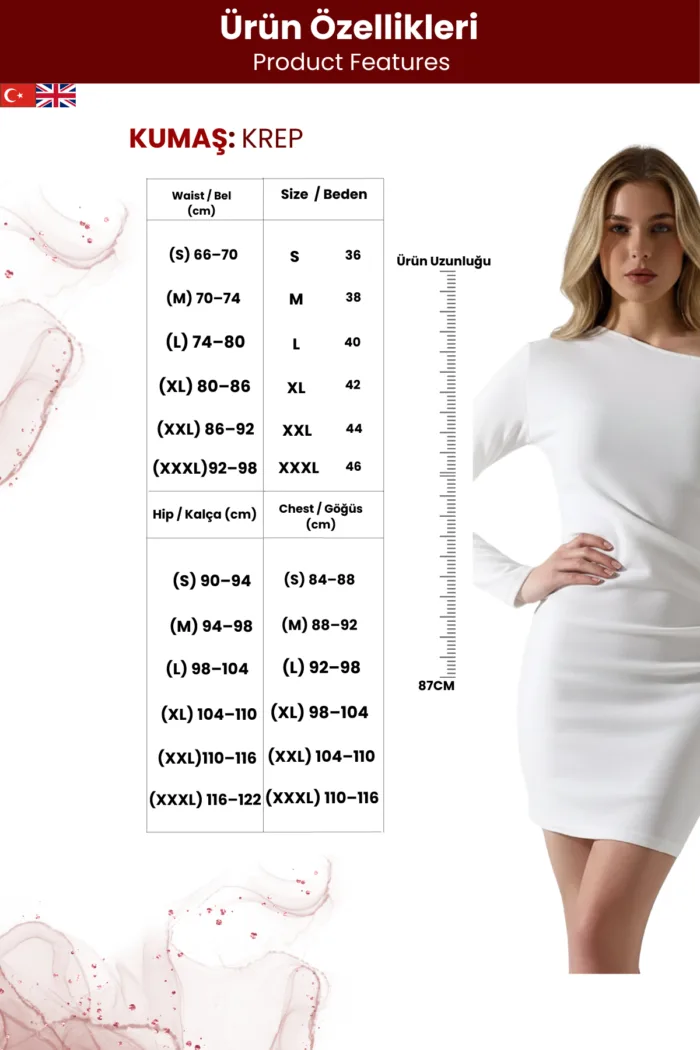 Kadın Davetlerin Vazgeçilmezi Bodycon Elbise - Görsel 6