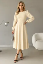 Kadın Spor Şık Tasarım Midi Elbise - Görsel 3