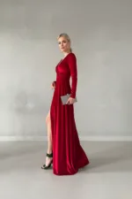 Kadın Casual Uzun Kol Elbise - Görsel 3