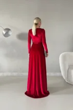 Kadın Casual Uzun Kol Elbise - Görsel 4