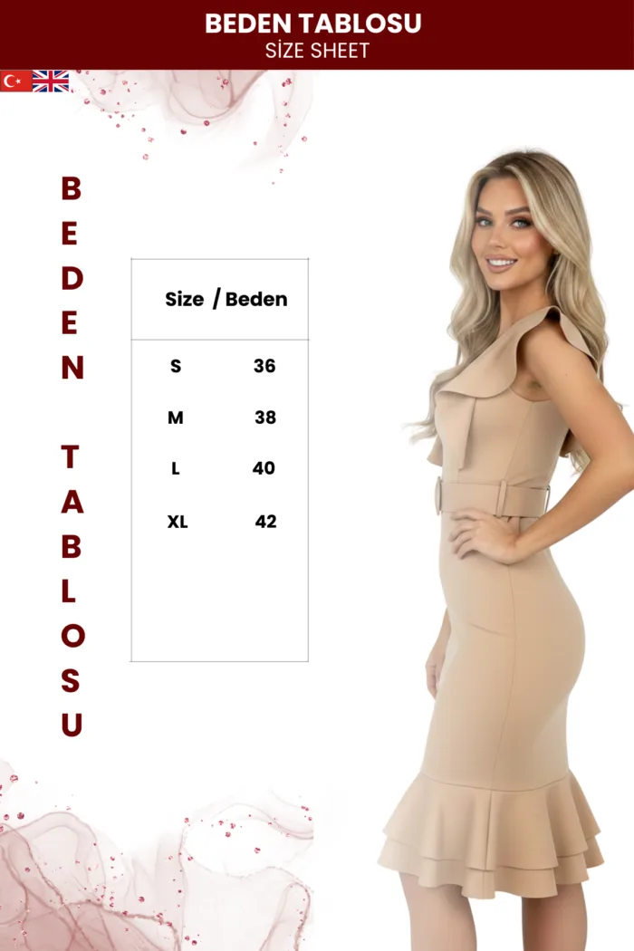 Kadın Şık Ve Modern Balık Elbise - Görsel 5