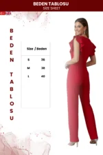 Kadın Volanlı Tasarım Tulum - Görsel 5