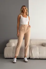 Kadın İthal Krep Trend Pantolon - Görsel 2